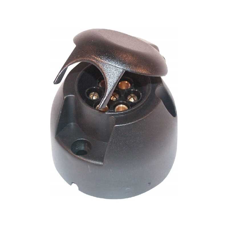 7 polių 12v lizdas su įmontuotu PVC Hella