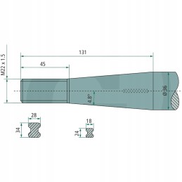 Zabladowacza 760mm 43007602200 granitas