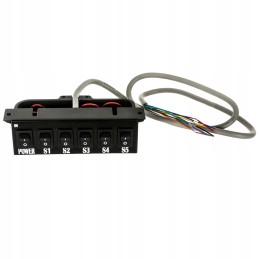 Valdymo pulto 12v universali 5 sekcijų dėžutė