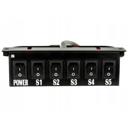 Valdymo pulto 12v universali 5 sekcijų dėžutė