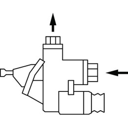Kramp kuro siurblys telpa į korpusą