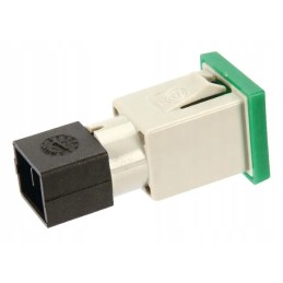 Kvadratinė indikatoriaus lemputė 12 24v žalia užsukama 2