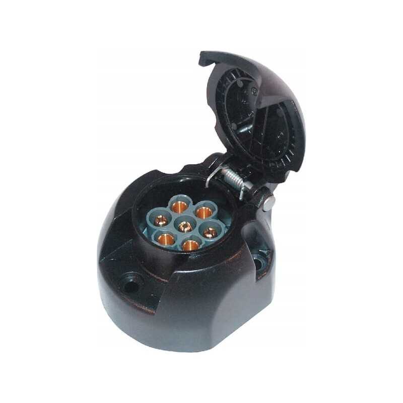 7 polių 12v lizdas su įmontuotu Hella PVC