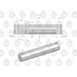 Apatinės trauklės volas 1695314m1 mf3 originalus Ursus