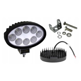Ovalus darbinis prožektorius 8 LED 24w 1800lm 12v 24v