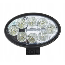 Ovalus darbinis prožektorius 8 LED 24w 1800lm 12v 24v