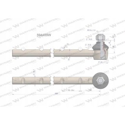 Vairo jungtis 7 įpjovos 594409 motogeneric