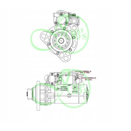 Klasikinis starteris 12v 0 7kw st362 ct362 variklis