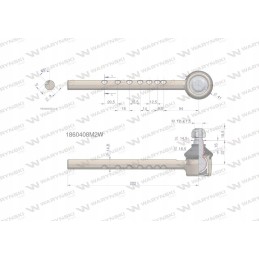 Vairo šarnyras 202mm 1860408m2 motogeneric