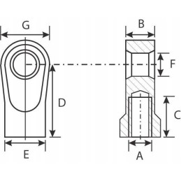 Aliuminio dujų spyruoklės jungties kilpa, apytiksl
