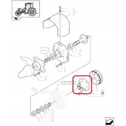 New Holland T4000 dėklas Farmall Hub 87316838