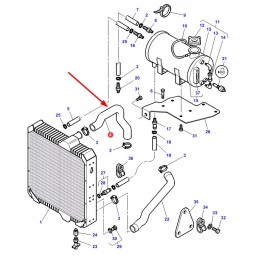 5016140m1 radiatoriaus guminė žarna
