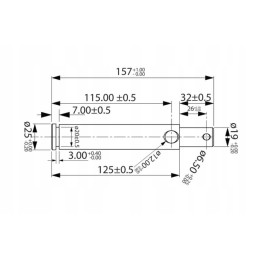 Viršutinės jungties kaištis 25x157mm kramp z325145kr