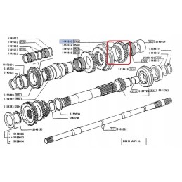 Pavaros žvaigždutė fiat f120 f140 5149950 cnh