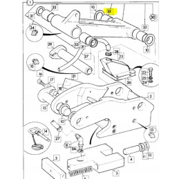 Kaušo kaiščio įvorė jcb 3cx 4cx cva 44 7x55x47
