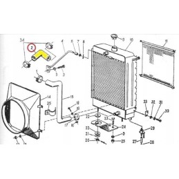 Apatinė radiatoriaus žarna c 330 originalus ursus 50017