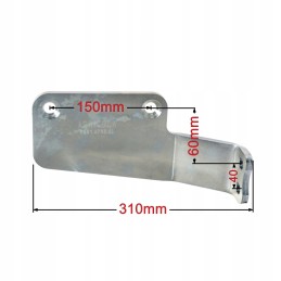 Pavaros cilindro kronšteinas skersai kairėje CRR