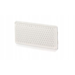 Priklijuotas baltas stačiakampis atšvaitas