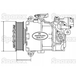 Kompresoriaus sd7h15 korpusas ih cvx1195 massey ferguson