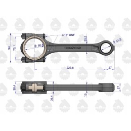 Vožtuvo kaištis M22x1 5 prisukamas Warynski