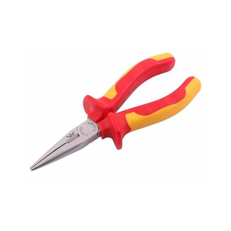 Izoliuotos replės, pailgintos tiesios, 160 mm vde