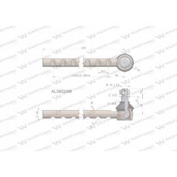 Vairo šarnyras 370mm al39024 motogeneric