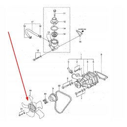 40124372 variklio ventiliatorius