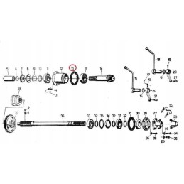 C 330 užpuoliko veleno reguliavimo poveržlė