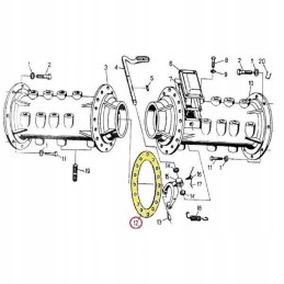 Galinės ašies vamzdžio sandariklis c 330 10 500