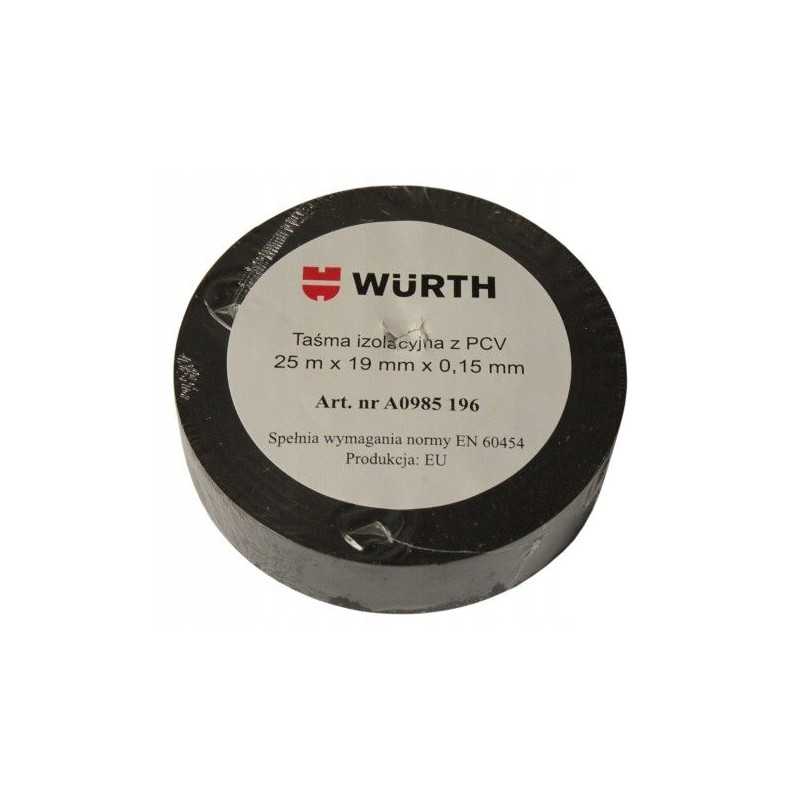 PVC izoliacinė juosta, plotis 19mm, ilgis 25m, juodos spalvos