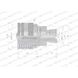 Vožtuvo kaištis m20x1 5 prisukamas zsr6m20wtk motoge