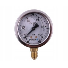 Glicerino manometras m63 0 250 bar dugno jungtis