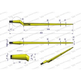 Sunkusis krautuvas zl 880mm warynski bokštelis