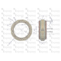 kintamosios srovės generatoriaus statorius ex230000 ex260000 c 330 c 360