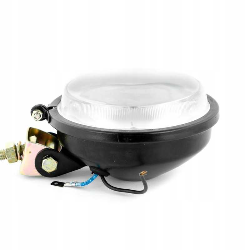 Metalinis darbinis šviestuvas su 105 mm h3 12v lempute