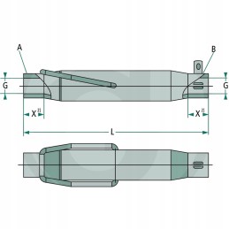 Įvorė 55mm 440mm 395309692 walterscheid