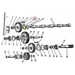 Skirstomojo veleno flanšas 950402 c 360 zetor 505040