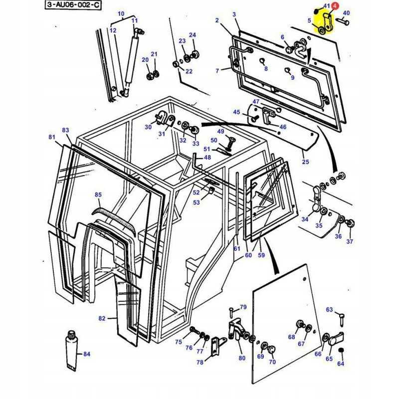 Massey Ferguson 300 šoninio lango vyriai 3477715m1