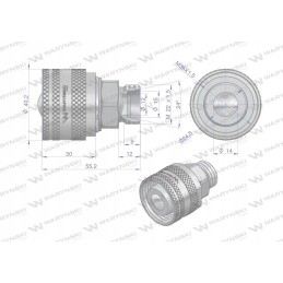 Vožtuvo kaištis m22x1 5 prisukamas 50490030 motogene