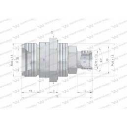 Sėdynės vožtuvas m20x1 5 prisukamas zsr6m20gnk motogenas