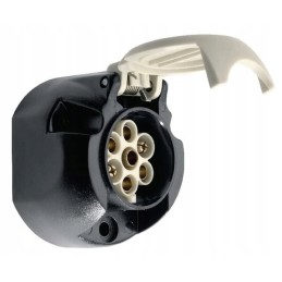 7 polių 12v lizdas su įmontuotu PVC Hella