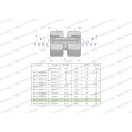 Hidrametrinė AA M45x2 35l Warynski jungtis