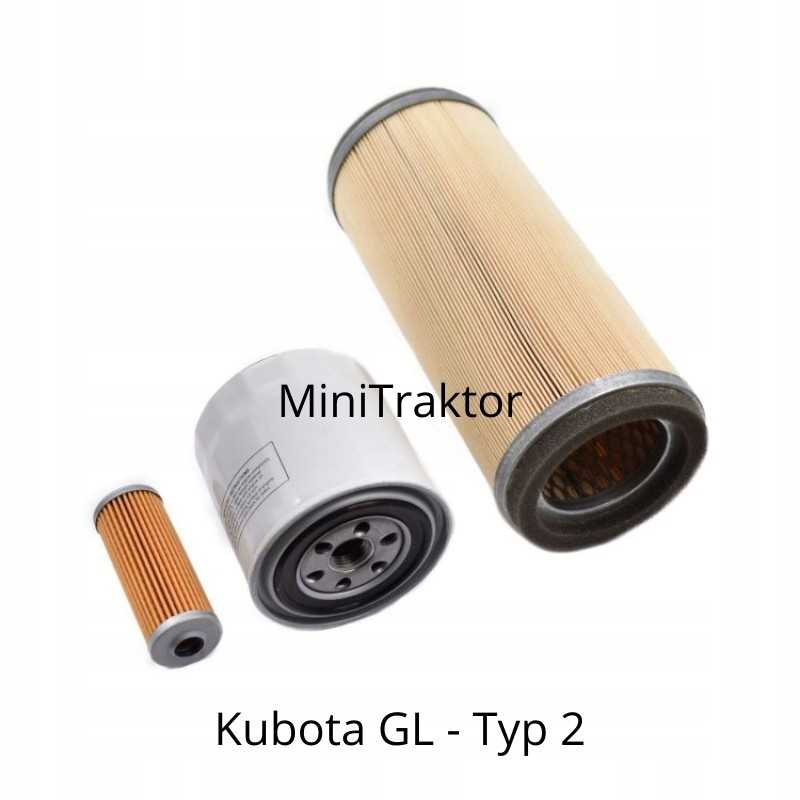 Kubota gl Type 2 pilnas filtrų komplektas