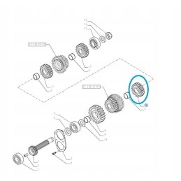 Pavarų ratas new holland t td ford fiat 5169606 cnh
