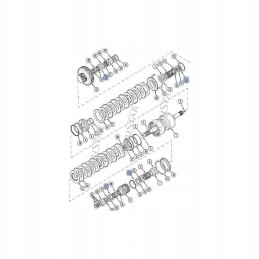 Case Maxxum 40 sankabos krepšelio atleidimo guolis
