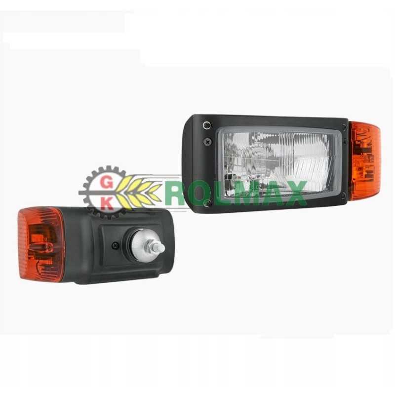 H4 tipo priekinis žibintas su galiniu laikikliu ir jungtimi