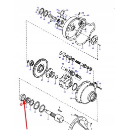Ag706213 išorinis kūginio ritininio guolio žiedas