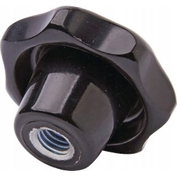 Žvaigždė rankenėlė M8 juoda 14mm 25 vnt