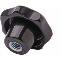 Žvaigždė rankenėlė M8 juoda 14mm 25 vnt