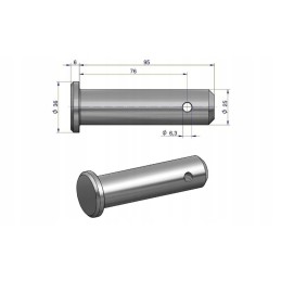 Viršutinė pakabos tvirtinimo kaištis c 360 originalus